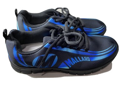 Rare Mallaro Shoes Mens Size 8.5 Womens Size 11 Black/Blue Lace Up