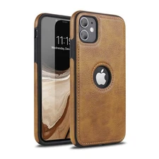 iPhone 11 Brown Leather Attention Grabbing Luxury Cell Phone Case