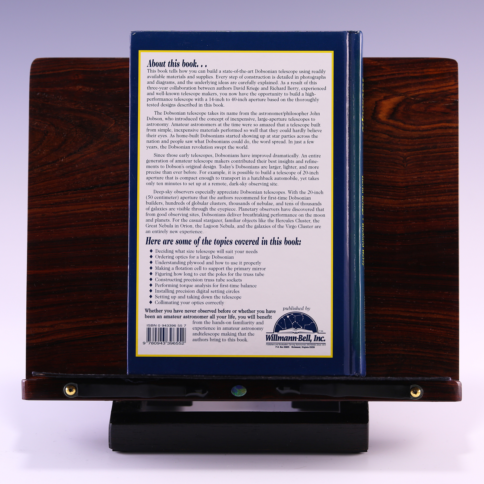 The Dobsonian Telescope: A Practical Manual for by David Kriege & Richard Berry