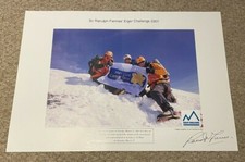 Sir Ranulph Fiennes Hand Signed Eiger Challenge 2007 Print