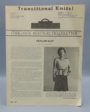 Vintage Machine Knitters Newsletter Transitional Knits! Volume 4 Issue 6 Augu...