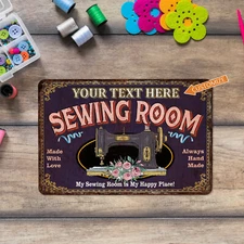 Custom Sewing Room Sign Quilting Dress Making Mom She Shed Crafting 108122002096
