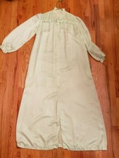 Vintage GIVENCHY INTIMITE Paris large robe satin mint green