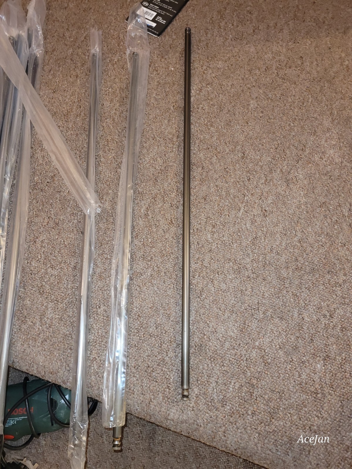 15x Pewter Stair Rods With 14x Pair Brackets eBay