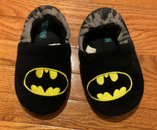 Kids Batman Slippers DC Comics Warner Bros Superhero Size 2 - 3