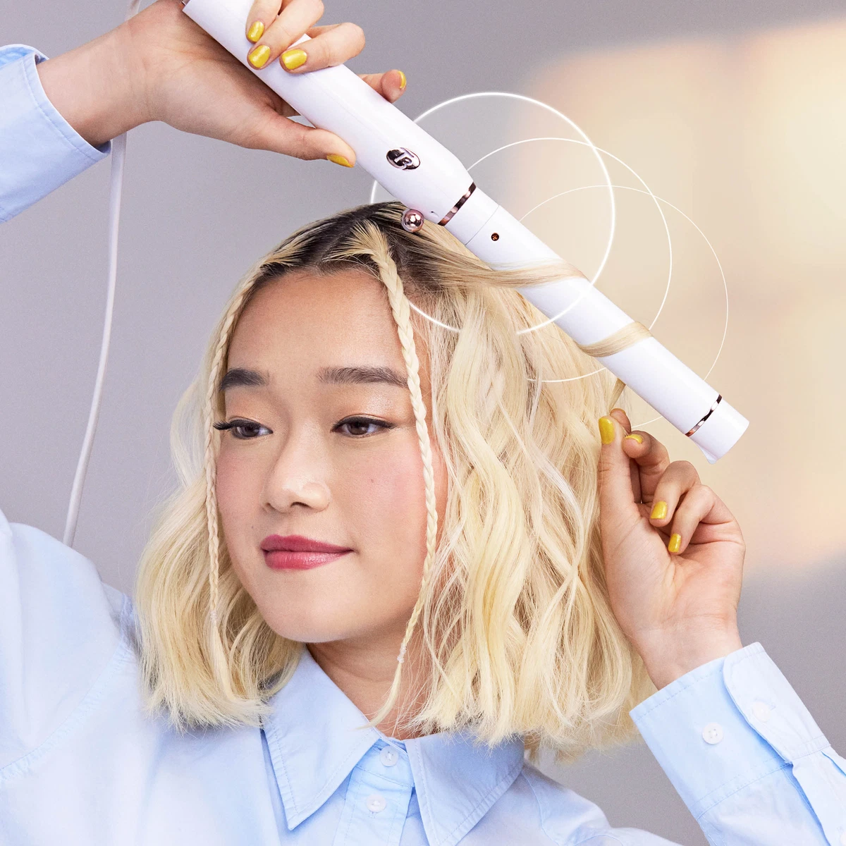 T3 curling iron trio top