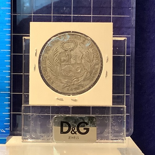 1930 Peru UN SOL Silver Coin Scarce - Picture 4 of 4