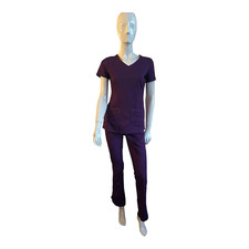 New Healing Hands Purple Label Yoga Scrub Set Juliet V Neck Top  Tori Yoga Pant