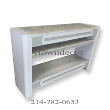 Nail Dryer Table Station Manicure Pedicure Salon Furniture GREY Rectangle