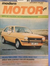 Modern Motor 1976 Sep Porsche 924 Holden HX Falcon XC Toyota Celica Honda Accord