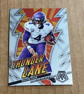 2023 Panini Mosaic # TL-DC Dalvin Cook Thunder Lane Minnesota Vikings