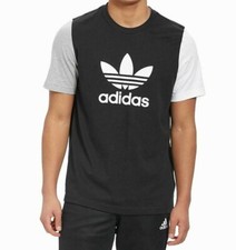 NEW MENS ADIDAS ORIGINALS BLOCKED TREFOIL TEE SHIRT  SIZE LARGE  GR9740