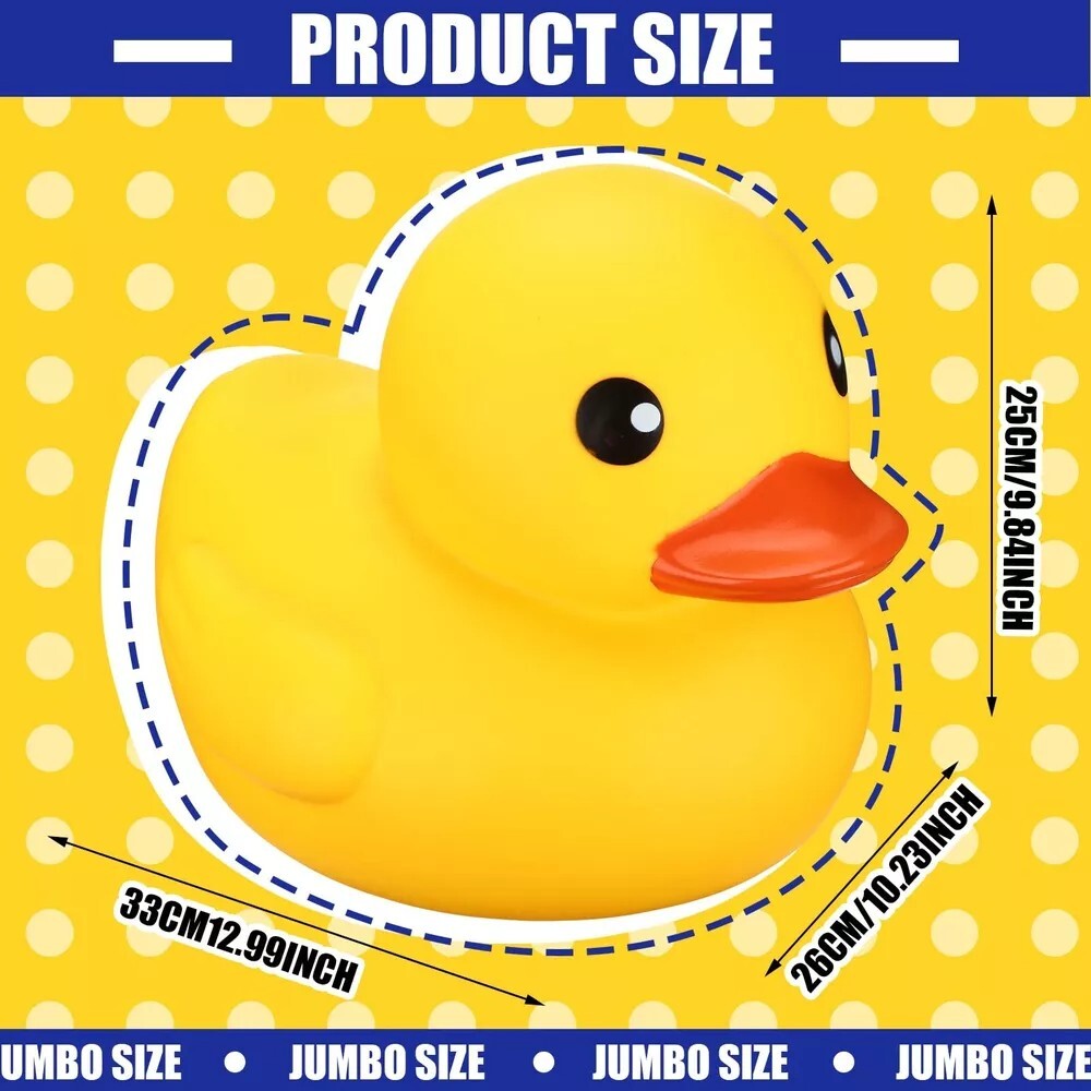 Giant Rubber Duck 13 Inch Jumbo Duck Bath Toy Yellow Giant Duck