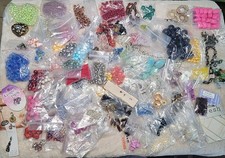 HUGE 4.5lb Destash Lot Jewelry Making Beads Findings Cabachons Various Mats F