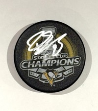 Pascal Dupuis Pittsburgh Penguins Signed 2016 Stanley Cup Champions Puck