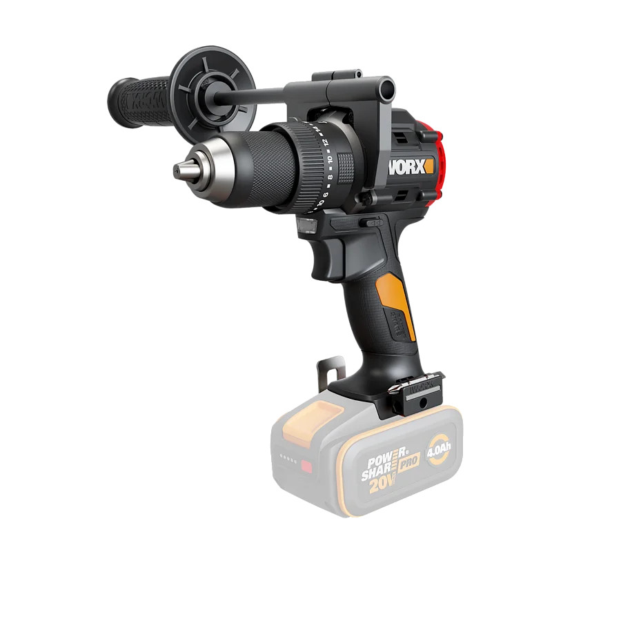 WORX Akku Schlagbohrer, 20V, 85 Nm, Bürstenlos, ohne Akku, WX356.9