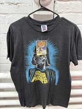 Star Wars Shirt Mens Medium Black Darth Vader Junk Food Movie Graphic 2007 USA