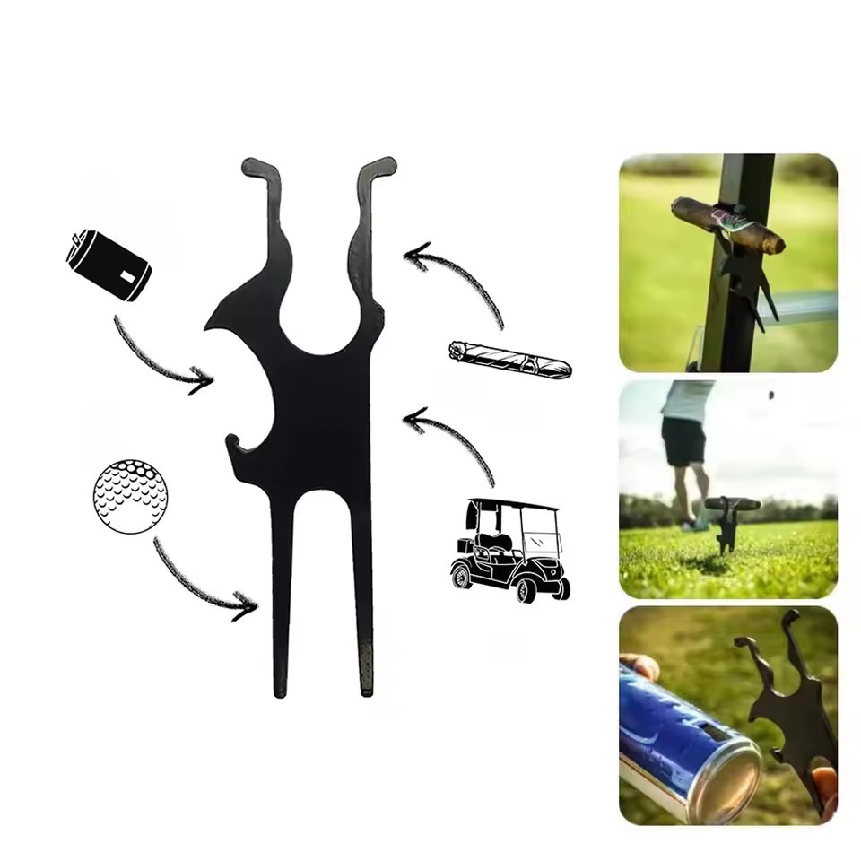 Magnetic Golf Cigar Holder Golf Cart Cigar Holder Clip Black Cigar Tool Clip