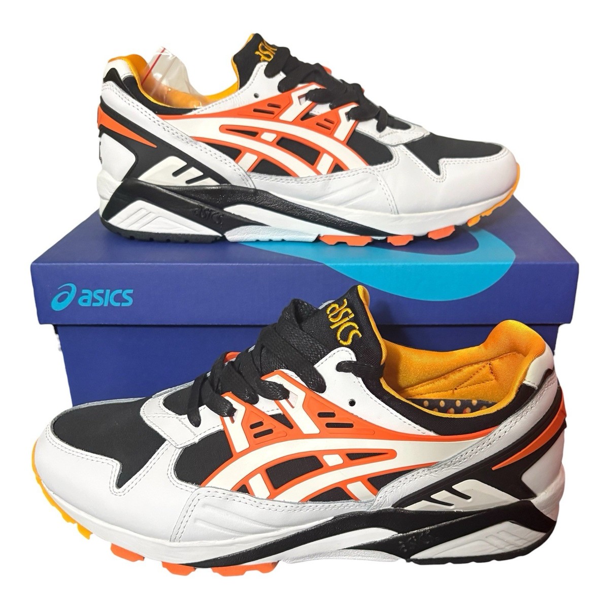 Asics Shoes Men 9.5 White Orange Gel Kayano Trainer Happy Chaos Sneaker 1191A200 ASICS Gel Kayano Trainer Happy Chaos | eBay main image 4