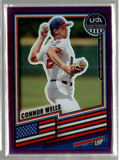 2026 USA Baseball Stars and Stripes Prizm Prizms Purple #40 Connor Wells /199