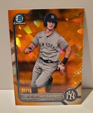 2022 Bowman Chrome Sapphire Edition Prospects Trey Sweeney #BCP-214 Orange /75