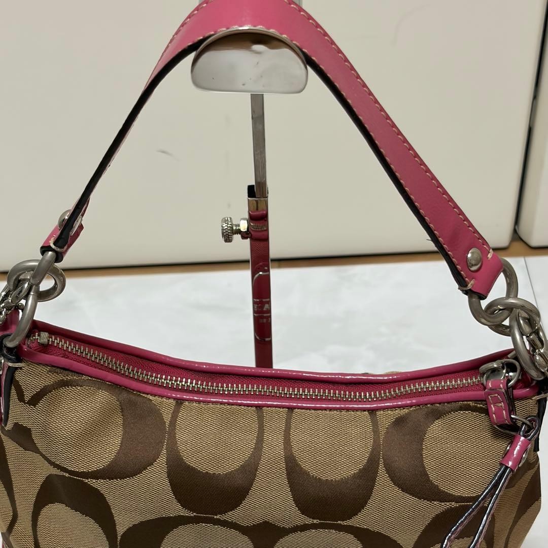 COACH Signature 2way Shoulder Bag F17439 Pink FROM JA… - Gem