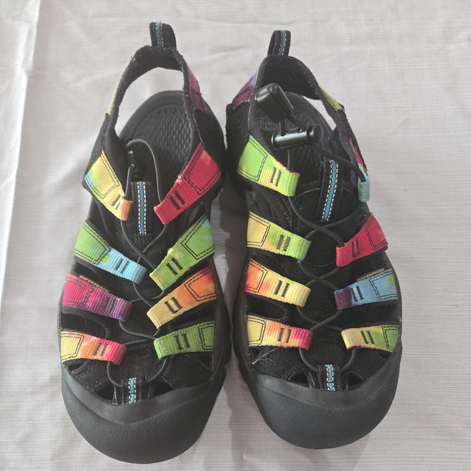 Sandali retrò KEEN Newport donna taglia 10? Tie Dye Multicolore Impermeabile
