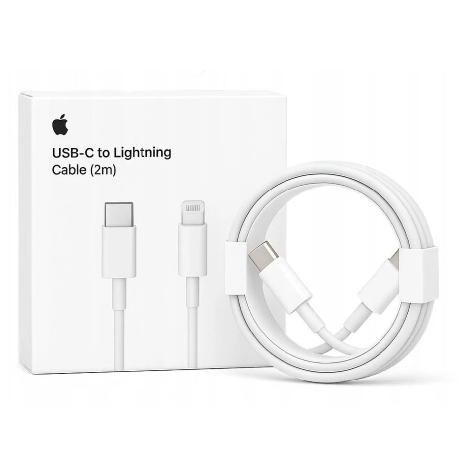 Genuine Apple 1m 2m Lightning to USB-C Charger Cable for iPhone 14 13 12 11 Pro Max - Image 2 of 4