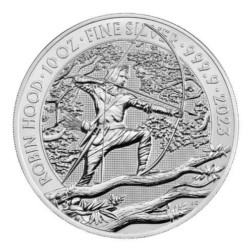 2023 Great Britain Myths & Legends Robin Hood 10 oz Silver BU