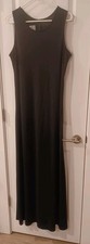 Praise Hymn Fashions Maxi Dress Size L Black Party Wedding Sexy Made In USA