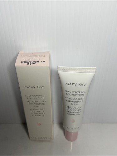 Mary Kay Full Coverage Foundation Ivory 202 #368500 1 fl oz / 29 ml Pink Cap - Picture 2 of 5