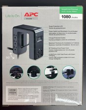 APC 6-out 4 USB Charger Ports Desk Mount Power Station PE6U4 Black