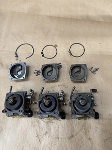 OEM 1999 HONDA 40 HP CARBURETOR SET PN# 16101-ZW3-D23 & PN# 16102-ZW3-D23 (B-48)