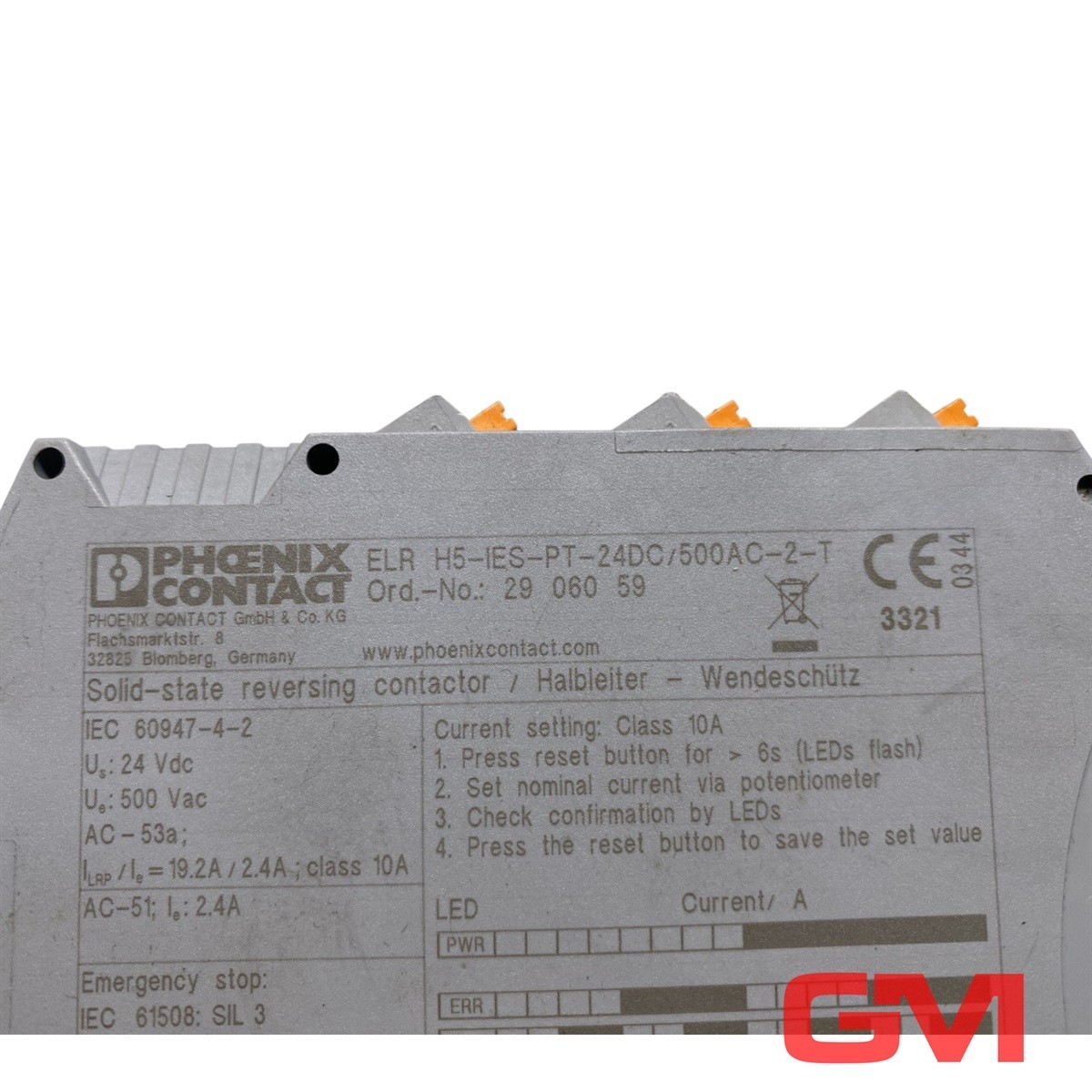 Phoenix Contact Hybrid Motor Starter ELR H5-IES-PT-24DC/500AC-2-T 2906059