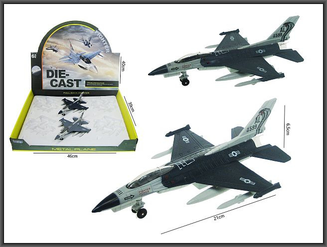 5902447042658 Деревянный самолет длиной 21 см со святилищем и дверцей 3-х цветов HIPO