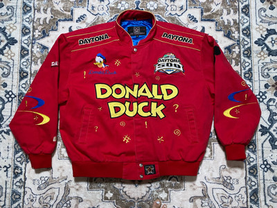 JH Designs Rare Vintage Red 2004 Daytona 500 Disney Donald Duck Nascar Size XL