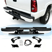 Chrome Complete Rear Bumper For 1999-2007 Chevy Silverado Sierra 2500hd 3500 New Chrome Complete Rear Bumper For 1999-2007 Chevy Silverado Sierra 2500hd 3500 New