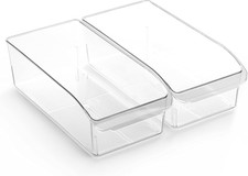 Plastic Storage Bins, Small the CURVE COLLECTION Multi-Use Organizer Bins