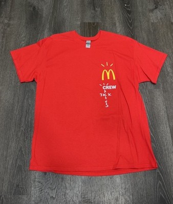 Cactus Jack Mcdonald s Crew Tee Sz XL New