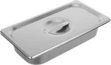 Stainless Steel Ice Cream Tub W/ Lid 13X7X3 Inch Reusable Ice Cream Storage