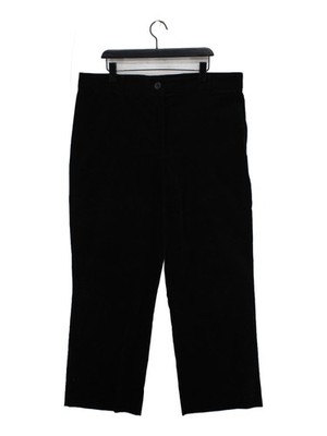 Aligne Damen Hose UK 20 schwarz Baumwolle mit Elasthan gerade cropped