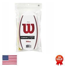 Tennis Overgrip 30 Pack White Microfiber Polyurethane 27mm Wide 1100mm Long