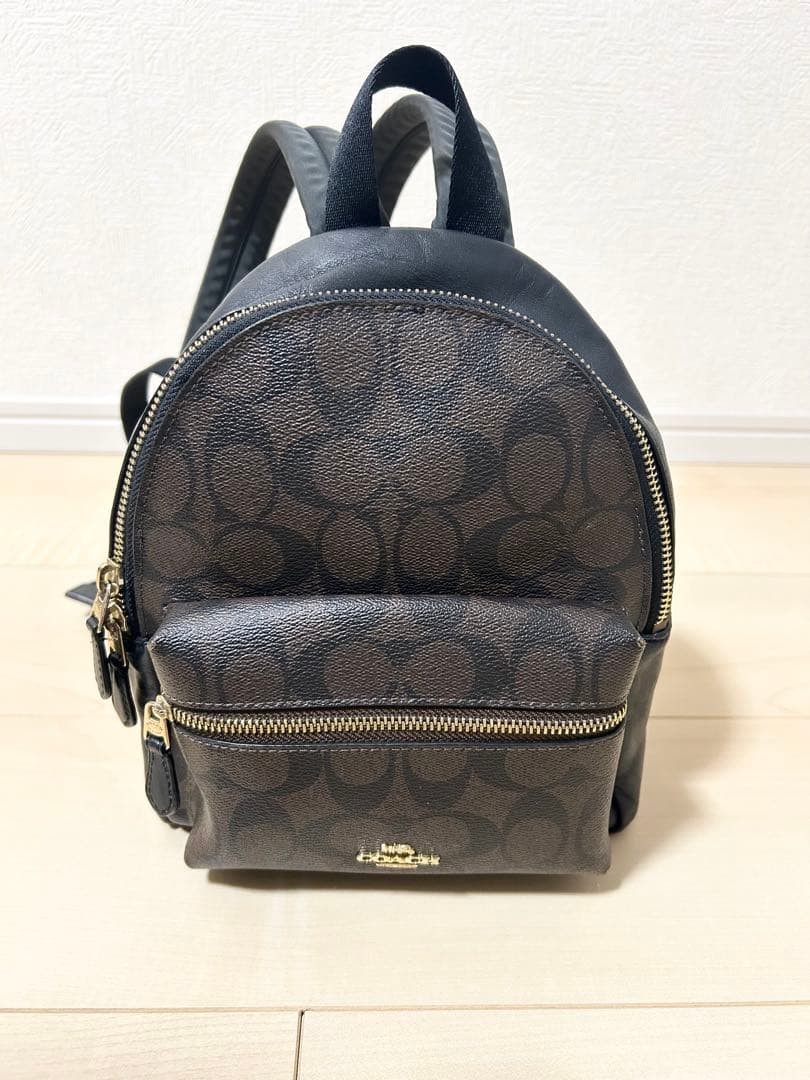 Coach Signature Mini Backpack Black Brown PVC Leather… - Gem