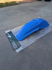 UFO Plastics Universal Vintage Dirtbike Rear Fender Blue PP01109-081