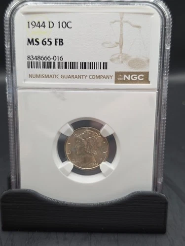 1944 D Liberty Dime NGC Slabbed MS 65 FB