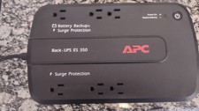 APC Back-UPS ES 350 UPS, Battery Backup  Surge Protector - New Battery