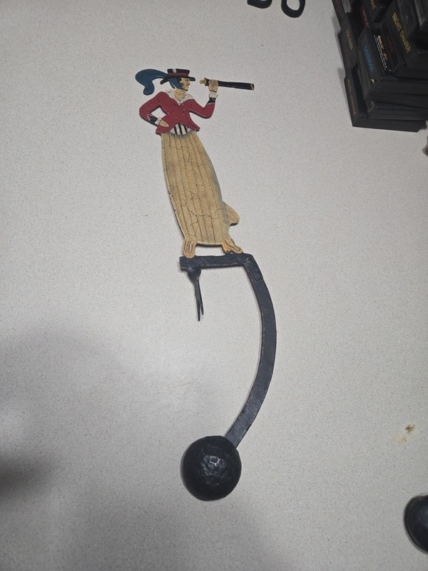 Vintage Nautical Seafarer Metal Kinetic Pendulum Figure