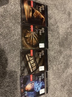 Harry Potter Movies 1 4 Blu Ray 4K With Rare OOP Slipcover