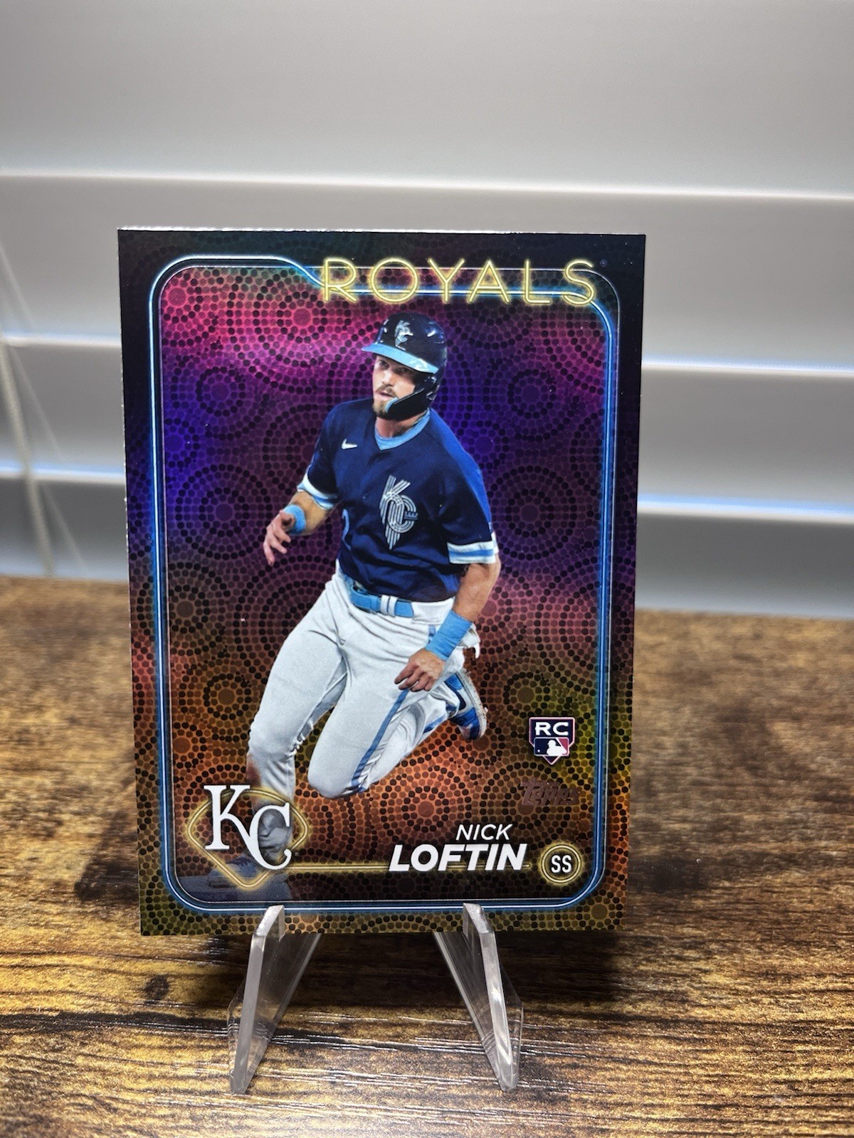 2024 Topps Series 2 Nick Loftin RC #506 Holiday Summer Foil Kansas City Royals