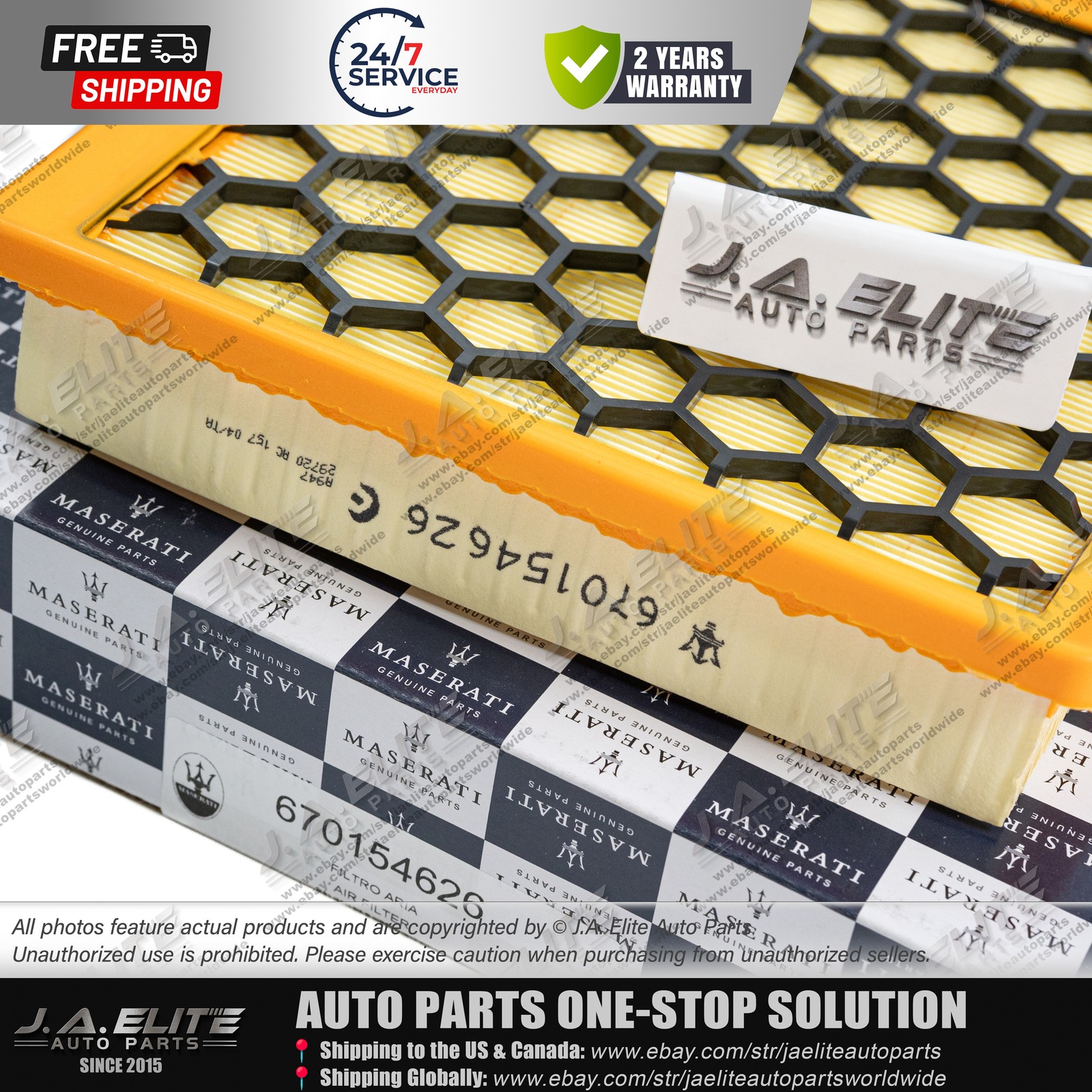 3pcs Genuine Oil & Air & Pollen Filter fit Maserati Ghibli 2.0 (2022+)